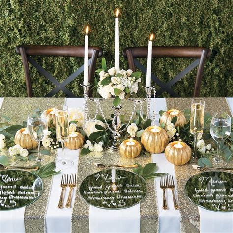 round table mirrors oriental trading fall wedding