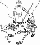 Bone Skeleton sketch template