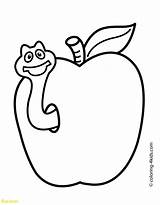 Coloring Year Pages Olds Apple Worm Kids Simple Printable Old Drawing Fruits Colouring Cartoon Color Pacifier Easy Drawings Print Papers sketch template