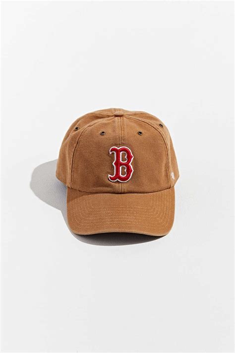 brand  carhartt boston red sox dad baseball hat  men lyst