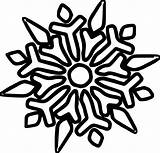 Coloring Snowflake Wecoloringpage Pages sketch template