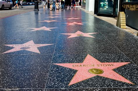 am walk of fame entlang des hollywood boulevards sind über