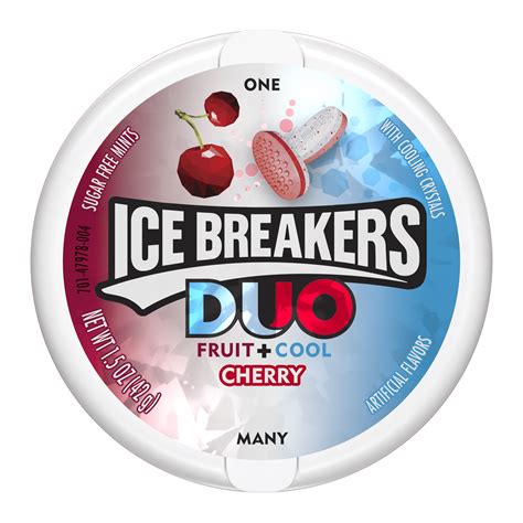 Icebreakers Ice Breakers Duos Cherry Flavored Mint 1 3 Oz Walmart