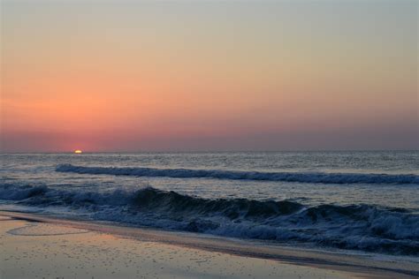 sunset   ocean  shoreline image  stock photo public domain photo cc images