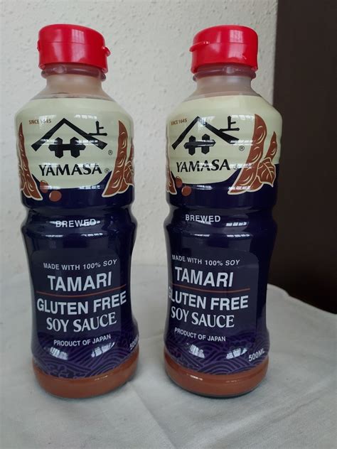 yamasa tamari gluten  soy sauce food drinks spice seasoning  carousell