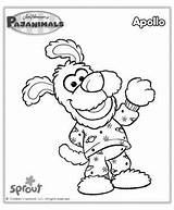Pajanimals Coloring Pages Kids Apollo Party Pajama Cartoon Pancake Sproutonline Sprout Crafts Universal sketch template