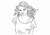 Taylor Swift Coloring Kids Pages Color Printable Getcolorings Colorings sketch template