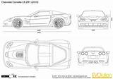 Blueprints Vectorified Zr1 Zr sketch template