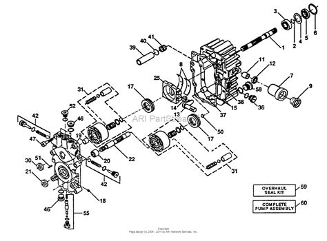 aypelectrolux pph  parts diagram  pump assembly