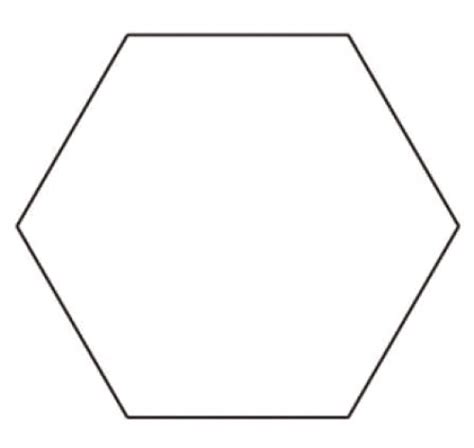 hexagon template  quilting card template