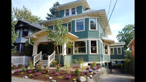 vintage american foursquare craftsman home  seattle youtube