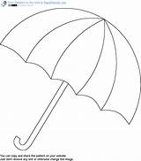 Umbrella Applique Regenschirm Preschool sketch template