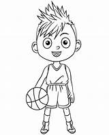 Player Basketball Coloring Printable Topcoloringpages sketch template
