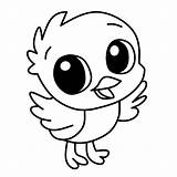 Mewarnai Lucu Binatang Burung Kecil sketch template