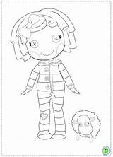 Lalaloopsy Coloring Dinokids Pages Close sketch template
