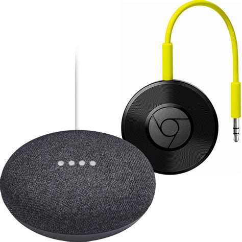 buy google chromecast audio home mini charcoal package