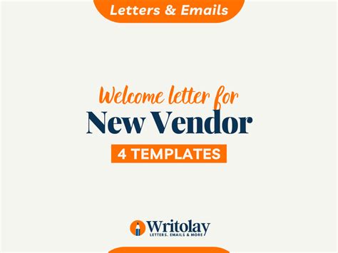 vendor  letter   templates writolay