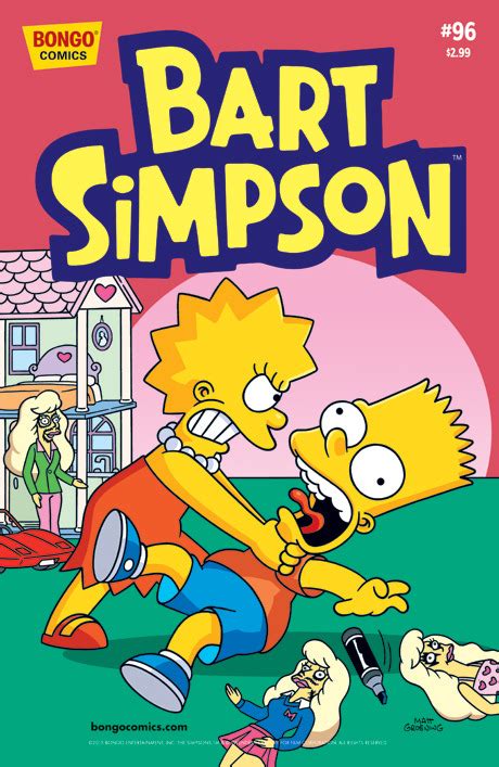 Bart Simpson 96 Bedroom Battle Leapin Lisa Issue