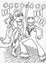 Muppet Muppets Kermit Piggy Frog Colouring Imagixs Dentistmitcham sketch template