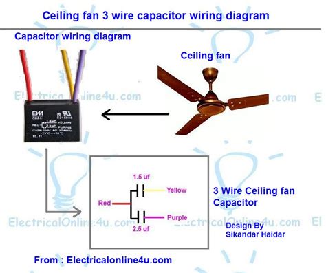 ceiling fan motor wiring diagram