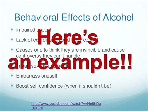 ppt alcohol behavioral effects powerpoint presentation