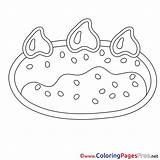 Coloring Pastry Birthday Sheets Cake Printable Happy Pages Sheet Title sketch template