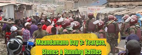 maandamano day  protesters speak   businesses count losses