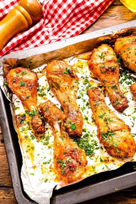 baked chicken legs tender and juicy julie s eats and treats