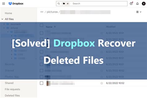 solved dropbox recover deleted files