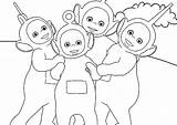 Pages Coloring Teletubbies Colors Printable Template Getcolorings Color sketch template