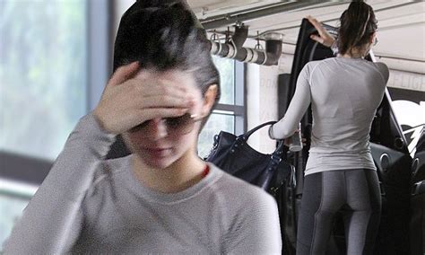 kendall jenner shows off her model figure as she hits the