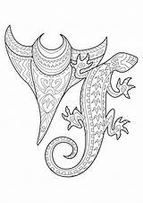 Polynesian Punga Polynesien Colorare Nga Tama Malbuch Erwachsene Lizard Adulti Coloriages Justcolor Tatouages Adultes Colouring Difficiles Bestcoloringpagesforkids Gemori Maori Squelette sketch template