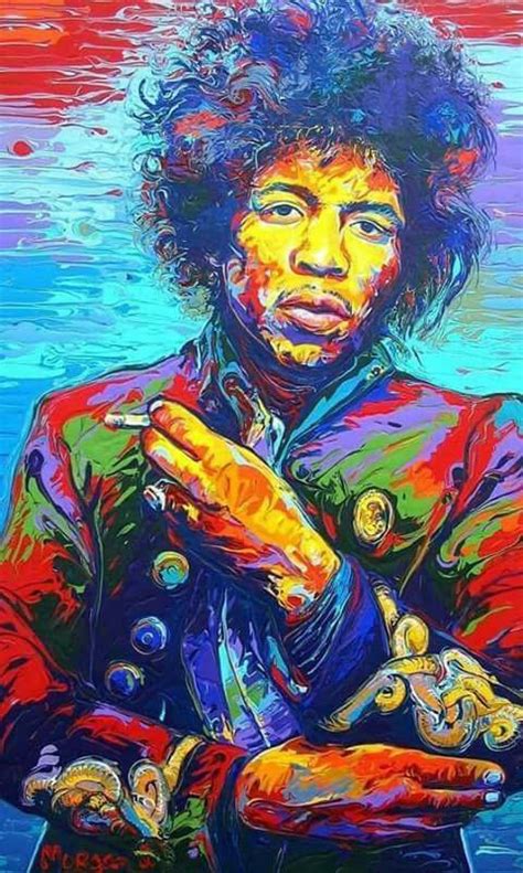 Jimi Hendrix Art Musical Art Psychedelic Poster