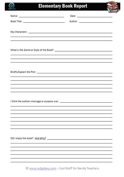book report templates  word excel