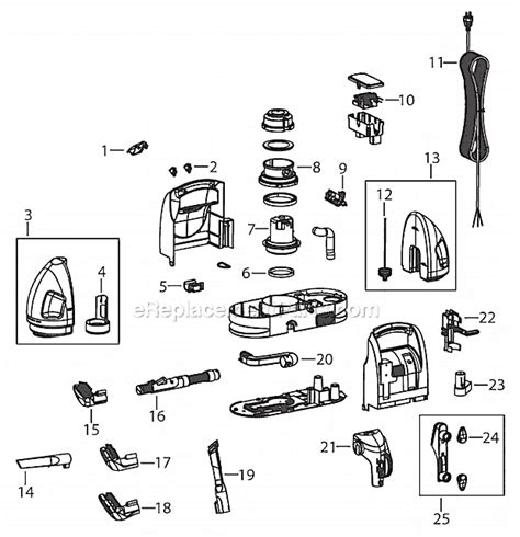 bissell   parts list  diagram ereplacementpartscom
