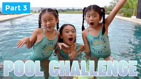 pool challenge part  gwen kate faye youtube