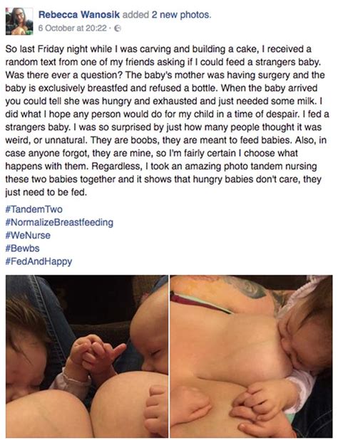 Mum Posts Picture Of Her Tandem Breastfeeding Her Own