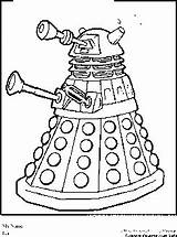 Who Doctor Dalek Coloring Pages Printable Colouring Dr Choose Board sketch template
