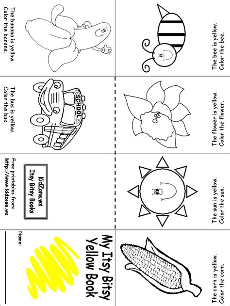 yellow worksheets  kindergarten full  numb