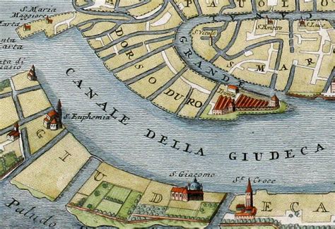 Old Map Of Venice Italy 1720 Vintage Map Of Venice Vintage Maps And