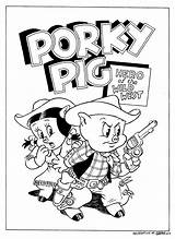 Pig Porky Coloring Pages Printable Coloring4free Cartoons Print Dinokids Color Kids Recommended Tales Close sketch template