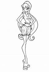 Coloring Winx Pages sketch template