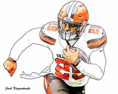 nfl player drawing  getdrawings