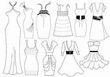 Coloring Pages Dress Dresses Printable Getdrawings Getcolorings sketch template