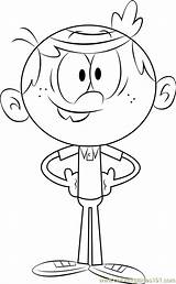 Loud House Lincoln Coloring Pages Color Popular Coloringpages101 sketch template