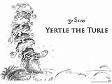 Yertle Turtle Coloring Seuss Dr Printable Pages Kids sketch template