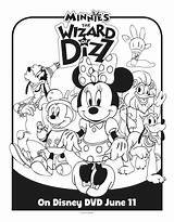 Coloring Minnie Mouse Printable Sheet Disney Pages Sweeps4bloggers Wizard Dizz Junior Choose Board sketch template