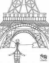 Coloring Pages Eiffel Tower Drawing Kids Bedtime Dixie Winn Getdrawings Getcolorings Bed Because sketch template