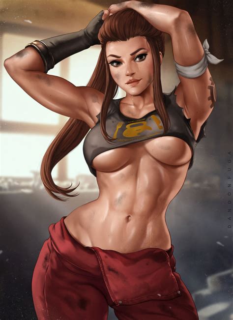 brigitte lindholm pin up ~ overwatch fan art by dandonfuga nerd porn