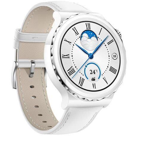 Купить Смарт часы Huawei Watch Gt3 Pro 42mm White Leather Strap в
